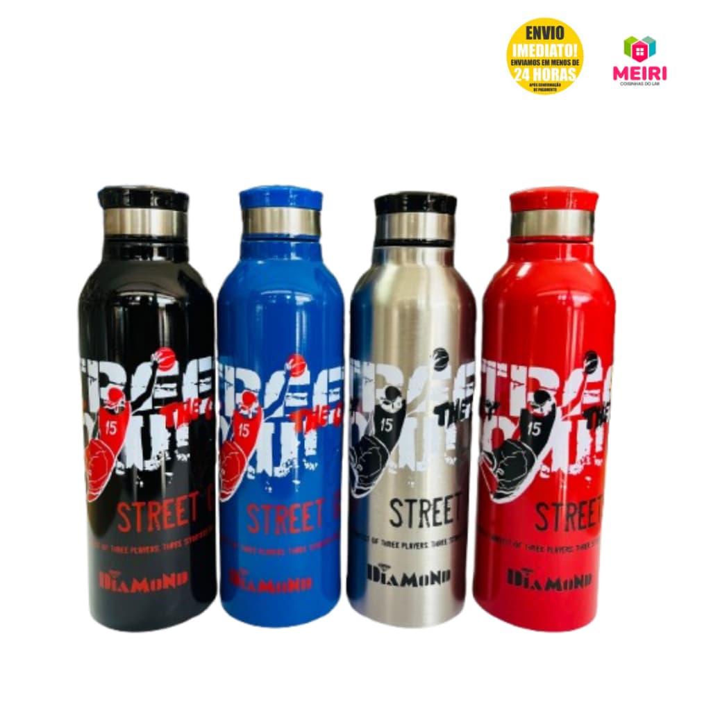 Squeeze 700ml com Mosquetão Nome Logo e Profissões Alta Qualidade e Durabilidade