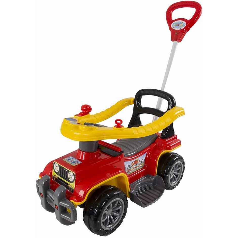 Motoca Jip Jip maral Carrinho Andador Com guidão direcional Menina e Menino Quadriciclo Infantil Haste - Maral
