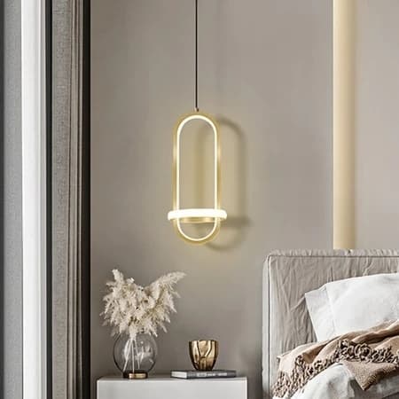 Nordic Anel De Cabeceira Luminária Banheiro Moderno Luz Led Criativo Quarto Fundo Lustre Teto-3 CORES.