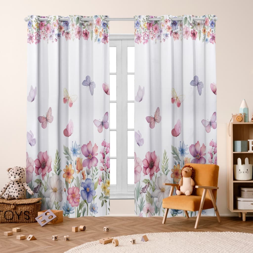 Cortina Infantil 3,00 x 2,20 Decoração Aconchegante p/ Quarto de Bebê Menino, Menina Tema Baby