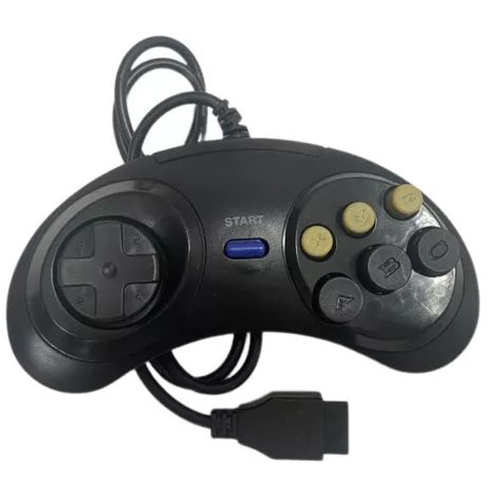 Controle Retro Compatível com Mega Drive 6 Botões