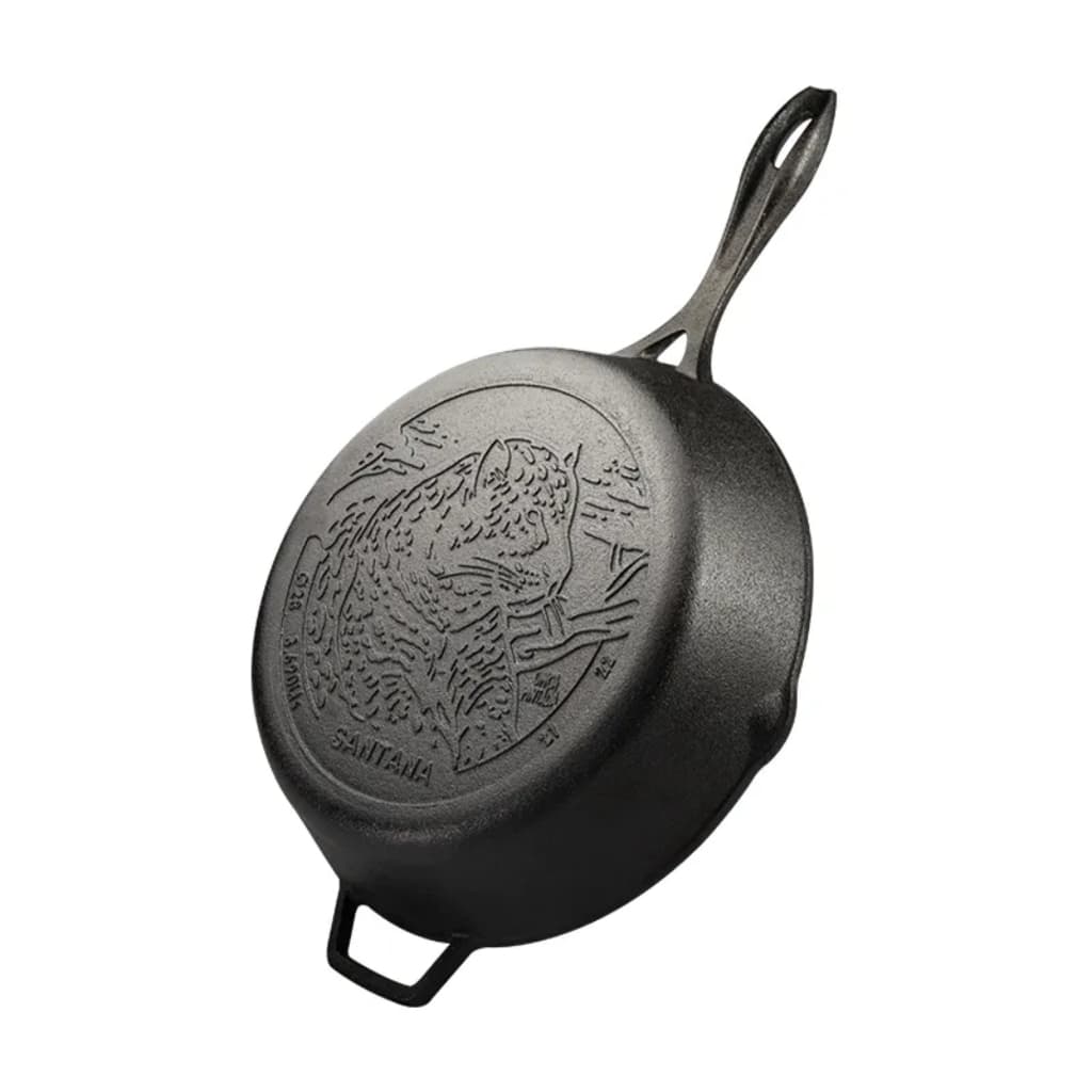 Frigideira D Ferro 28cm Onça Pintada 3,69L Fundição Santana