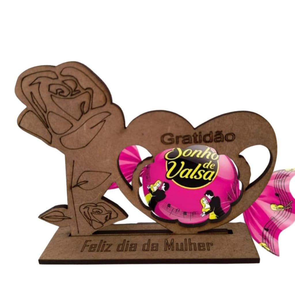 Lembrancinha Dia Da Mulher Gratidão Mdf 3mm