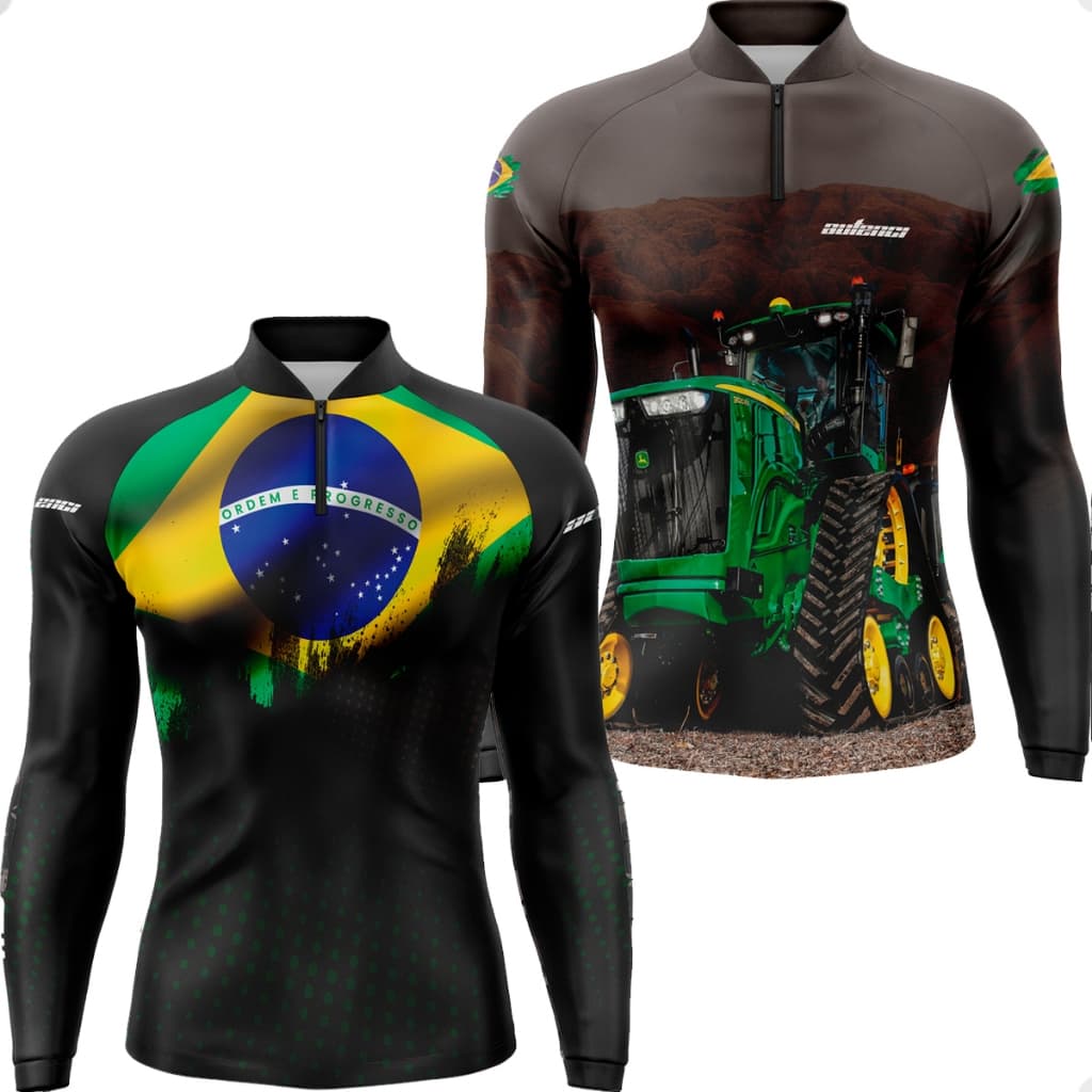 Kit 2 Camisa Agro Proteção Uv Tecido Termico Fresco Leve e Confortável
