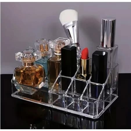 Organizador Multiuso Com 10 Divisórias Acrílico Caixa Organizadora