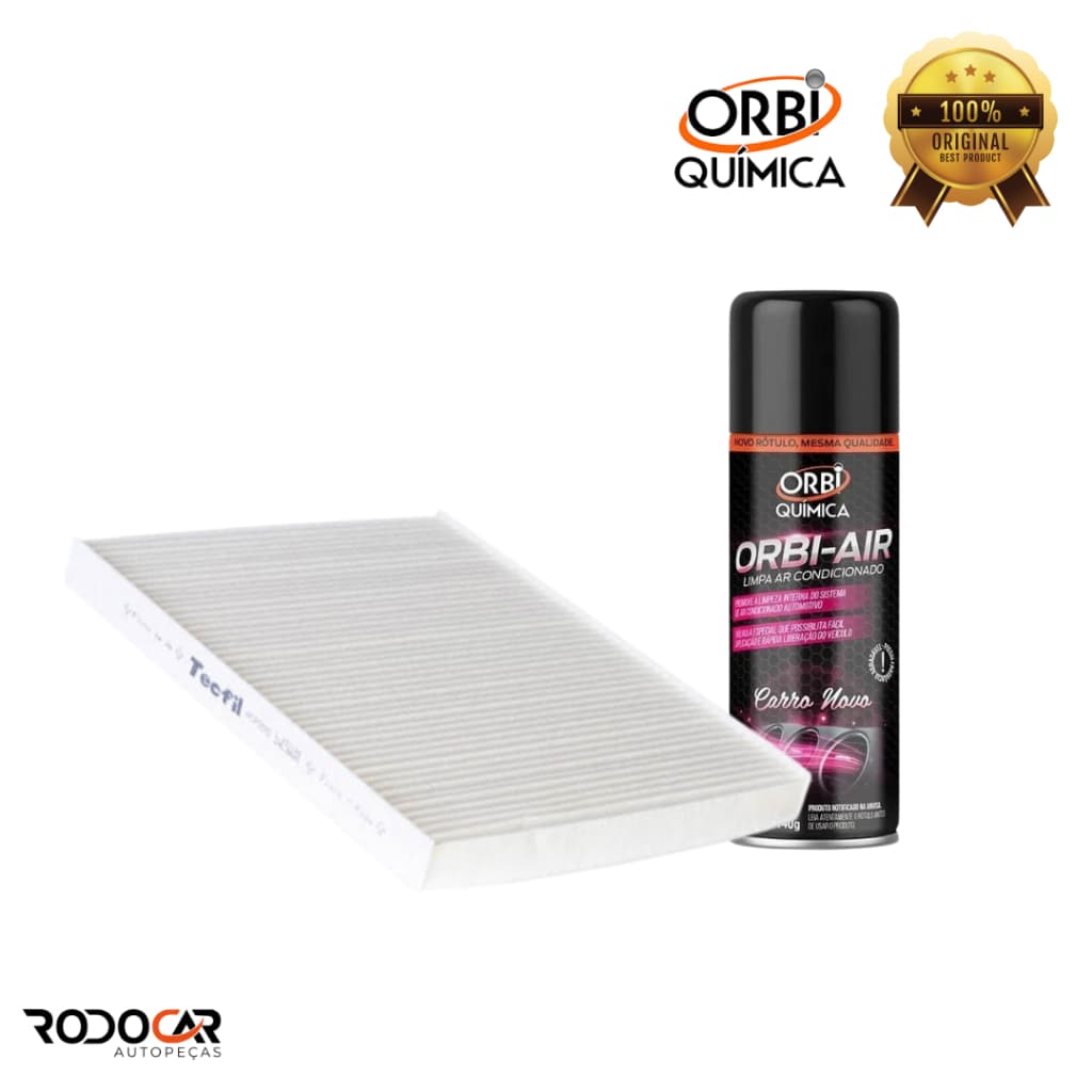Kit Filtro de Ar Condicionado + Higienizador | Ecosport Ka New Fiesta DRAGON SIGMA