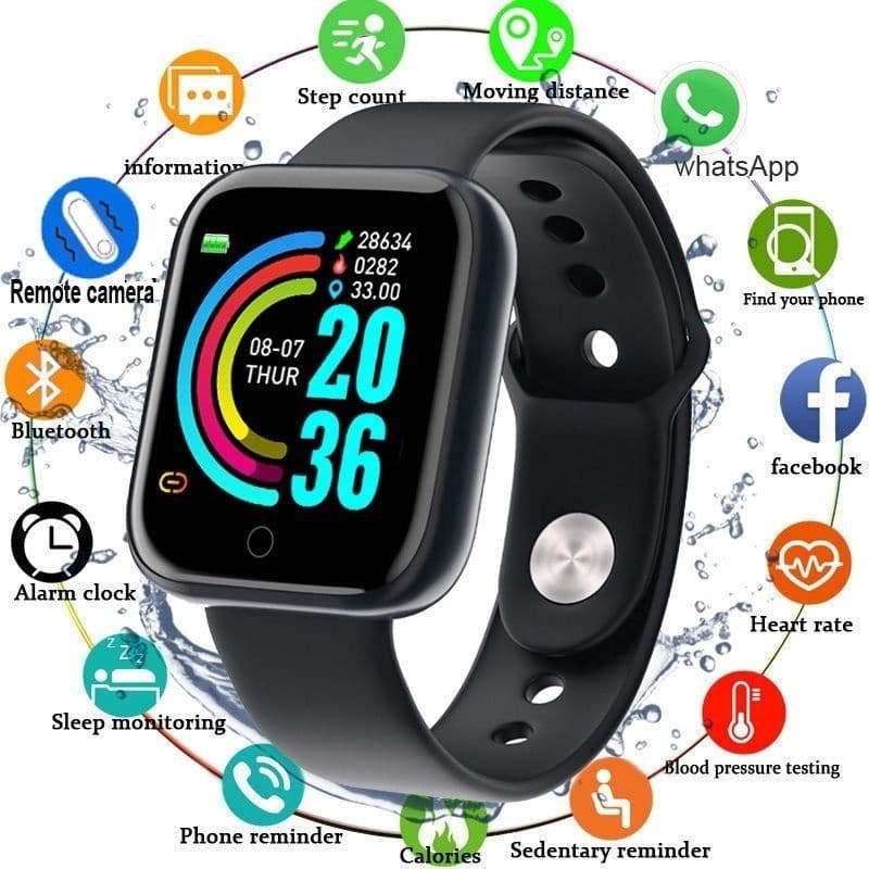 Relógio Smartwatch D20  Inteligente Esportivo Bluetooth Android/iOS - Com foto Na Tela SHB-201
