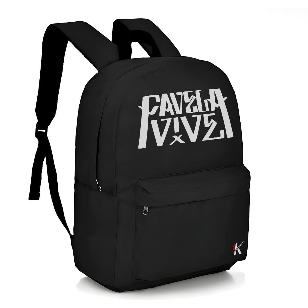 Mochila Escolar Infantil Streetwear Volta as Aulas Bolsa Unissex Estampada Favela Vive Pineapple Rap Brasil