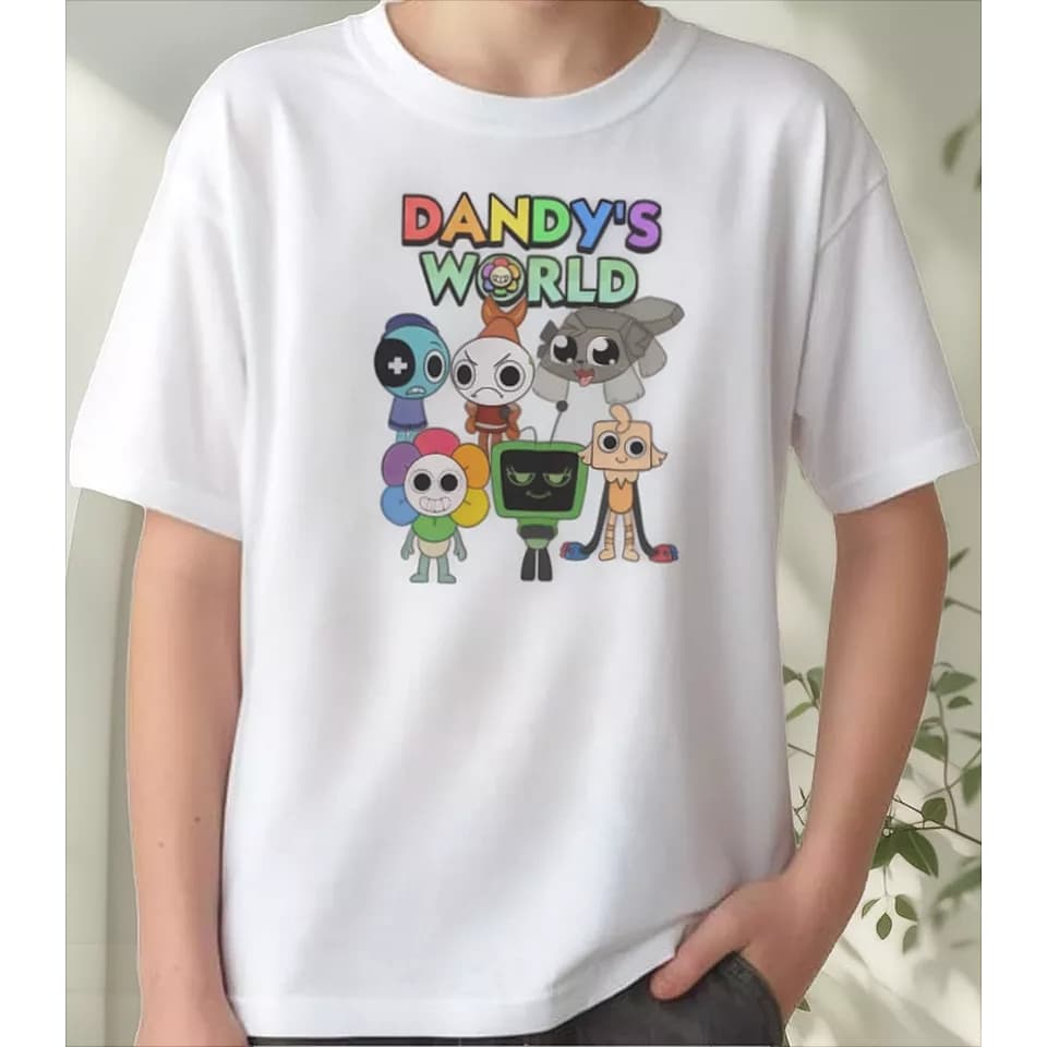 Camiseta Dandy's World Roblox DW Personagens