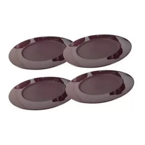 Tupperware Prato Ilumina Design Bordô Cozinha Organizada Servir Mesa Lanche