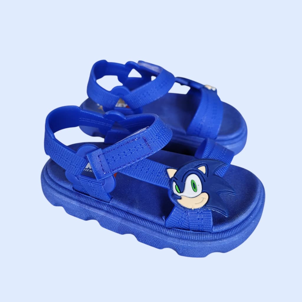 Sandália Papete Infantil com Velcro para Menino Confortável Masculino