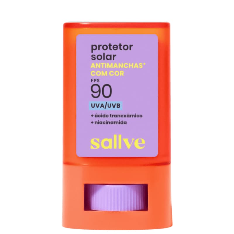 Sallve Antimanchas FPS 90 com Cor 15g