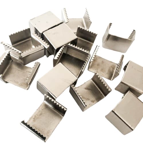 500 Chapinhas Dentada Garra Para Cordão 20mm Fixador LA