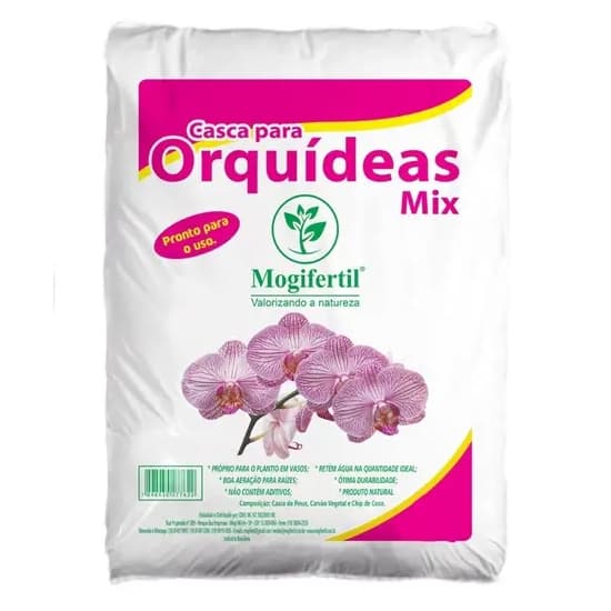 MOGIFERTIL Substrato para Orquídeas Mix Mogi Fértil 3L (1Kg) e 10L (3Kg)