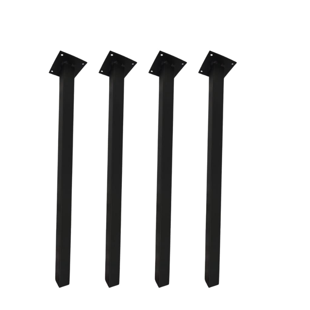 Kit 4 Pé 75cm Mesa Tubo Cannes Hairpin Legs Preto Reforçados