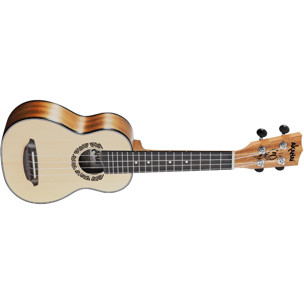Ukulele Akahai Aks-21 Acústico Tatoo Spruce