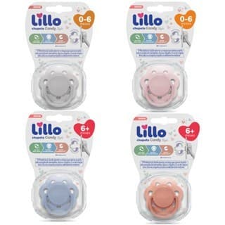Chupeta Candy Redondo Tam.1 De 0-6/ Tam.2 6+ Meses Lillo