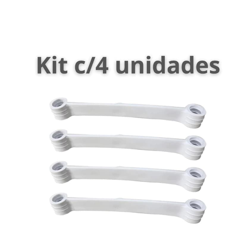 Kit 4 Tirantes Brastemp Consul brancos 7 a 12 Kg 11cm