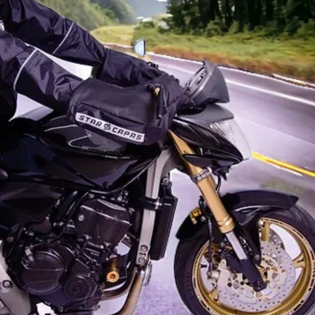 Polaina Luva De Guidão Moto Proteção De Mão  Chuva Frio Vento
