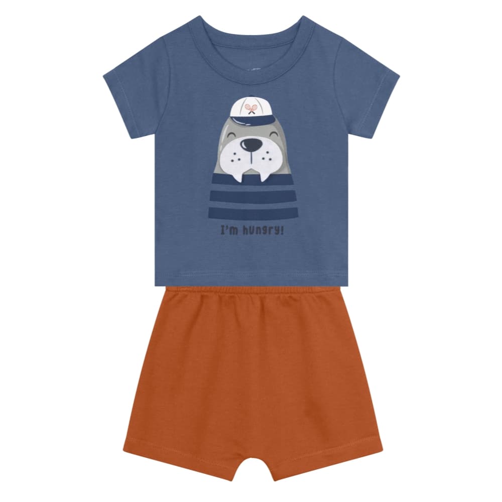 Conjunto Camiseta E Bermuda Menino Brandili 36338