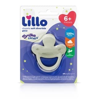 Chupeta Soft Glow 100% SIL. Anatômico Tam.2 6+ Meses Lillo