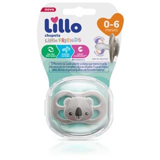 Chupeta Little Friends Simétrica Silicone Tam.1 0-6 Meses Lillo