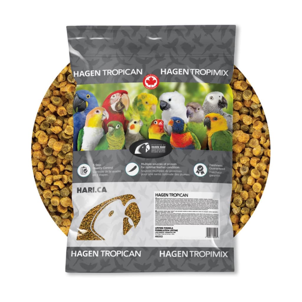 Extrusada Tropican LT2 - pequeno Médio Psitacídeos Bit2mm 11Kg - Hari Pequenos e Médios Psitacídeos