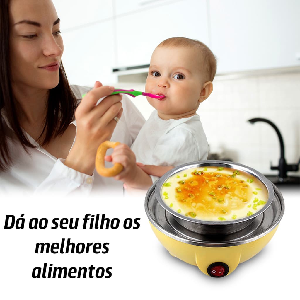 Cozedor de Ovos Portátil Elétrico Cozinha à Vapor 110v/220v