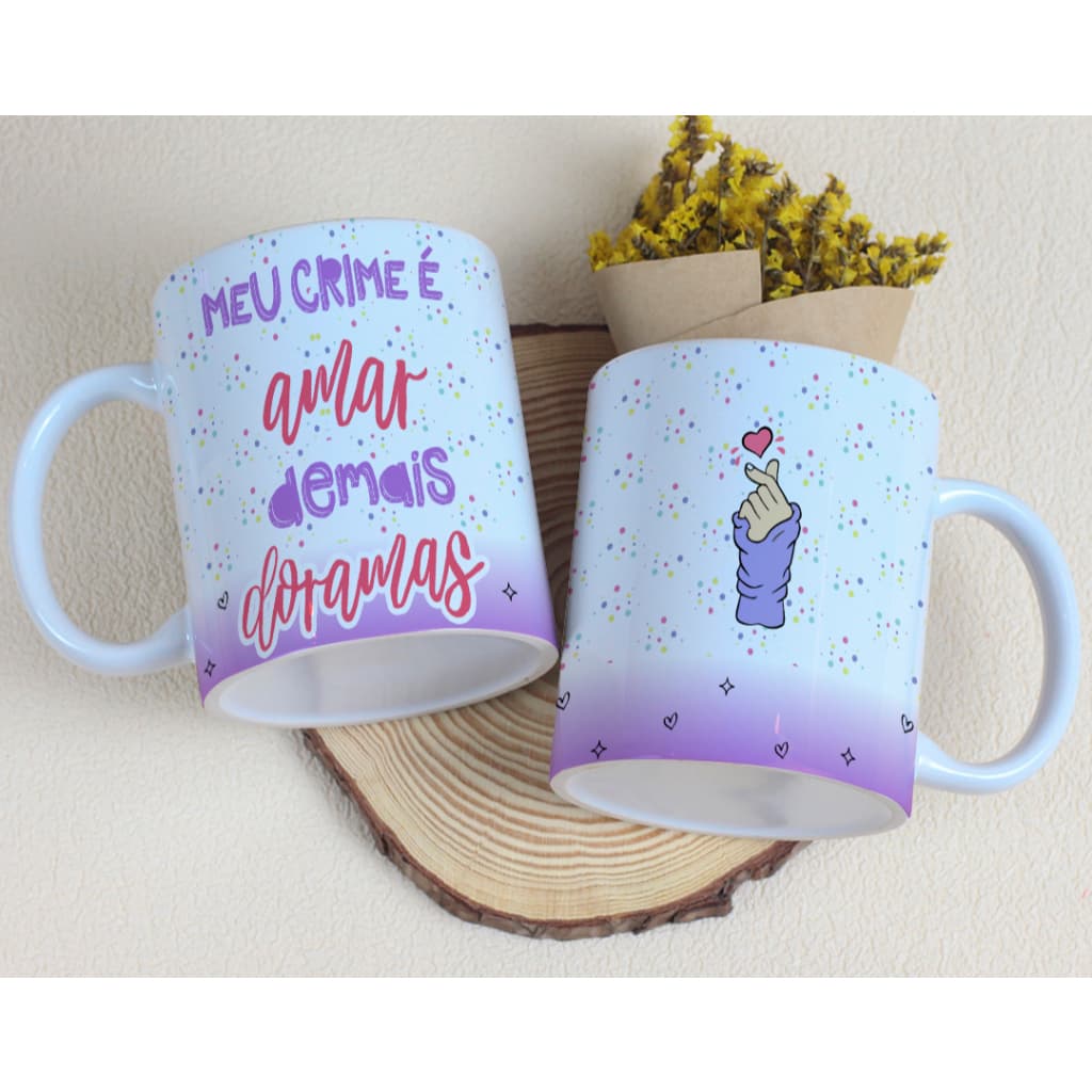 Caneca xícara estampa Dorama
