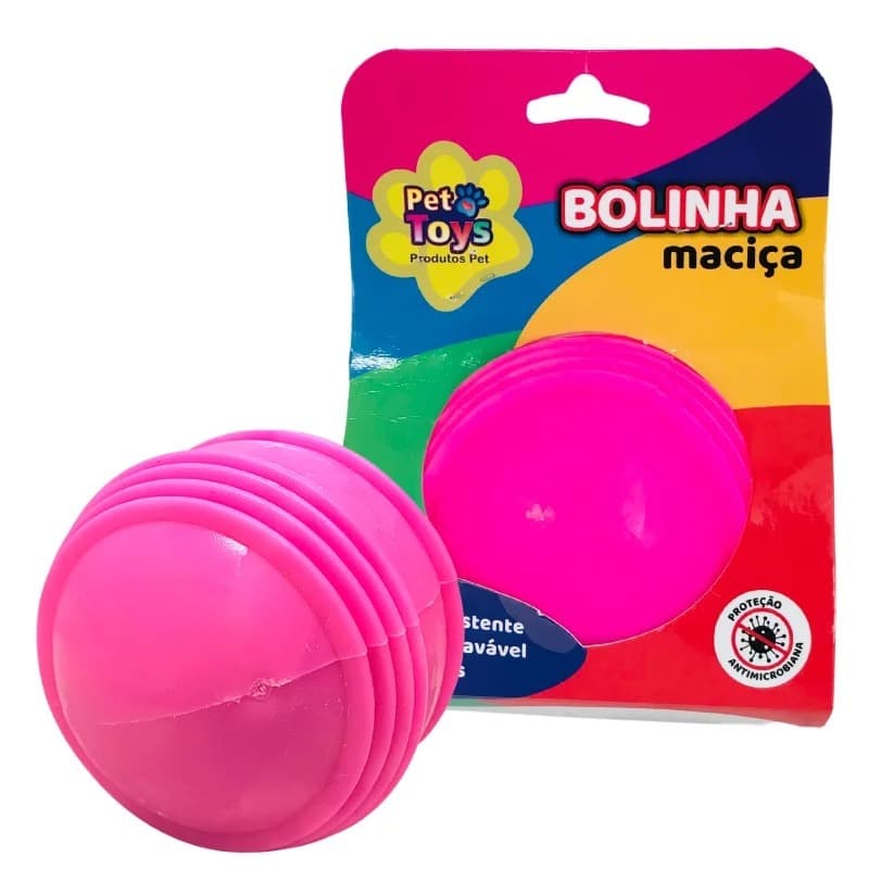 BOLA MACIÇA PLUTÃO P/CÃES 80 MM