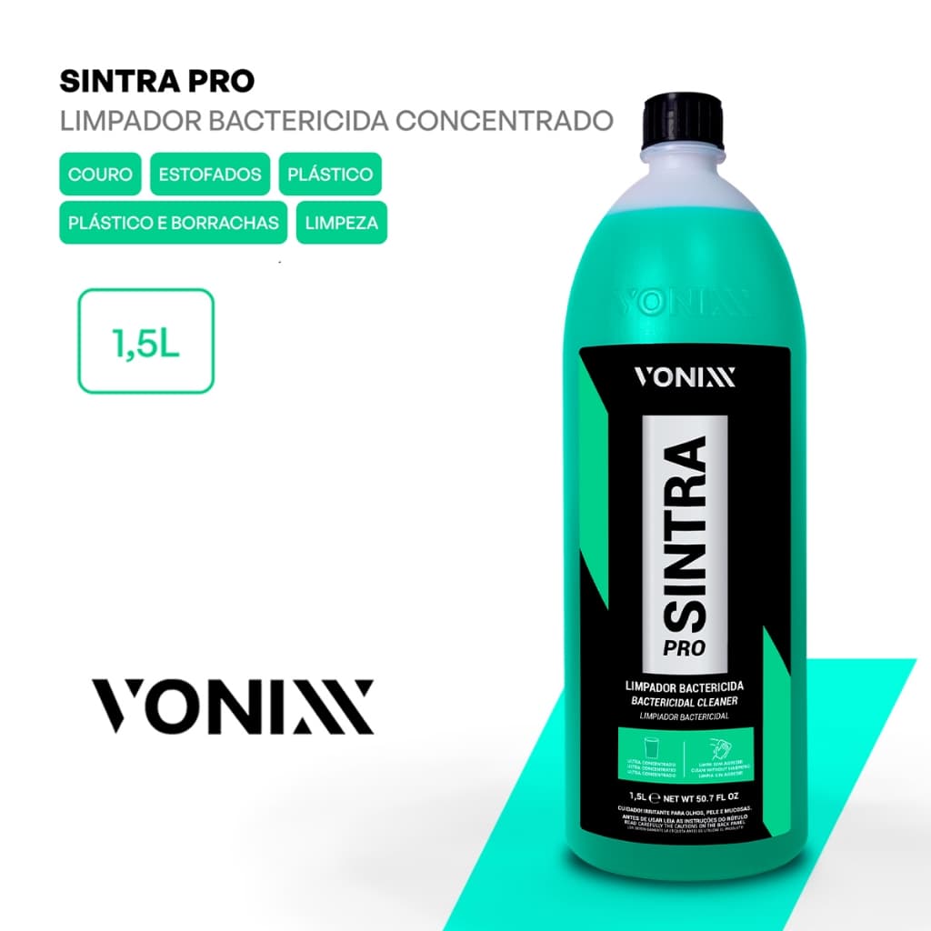 Sintra Pro Limpeza Concentrado Acabamento Interna Multiuso Plástico Bancos Automotivo 1,5L Vonixx