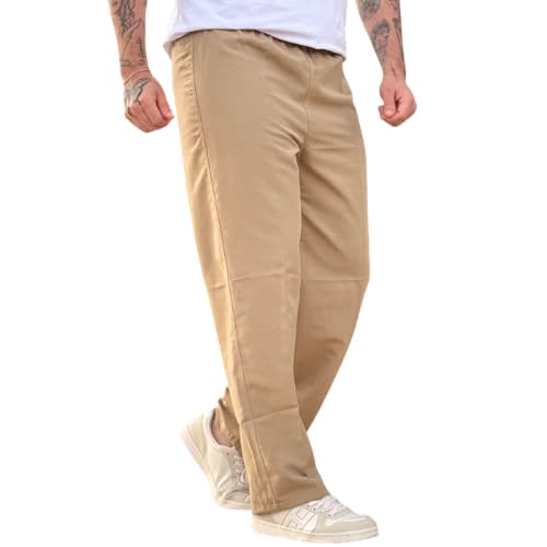 Calça cor Caqui, sem Bolso CDP Preso Detento Masculina