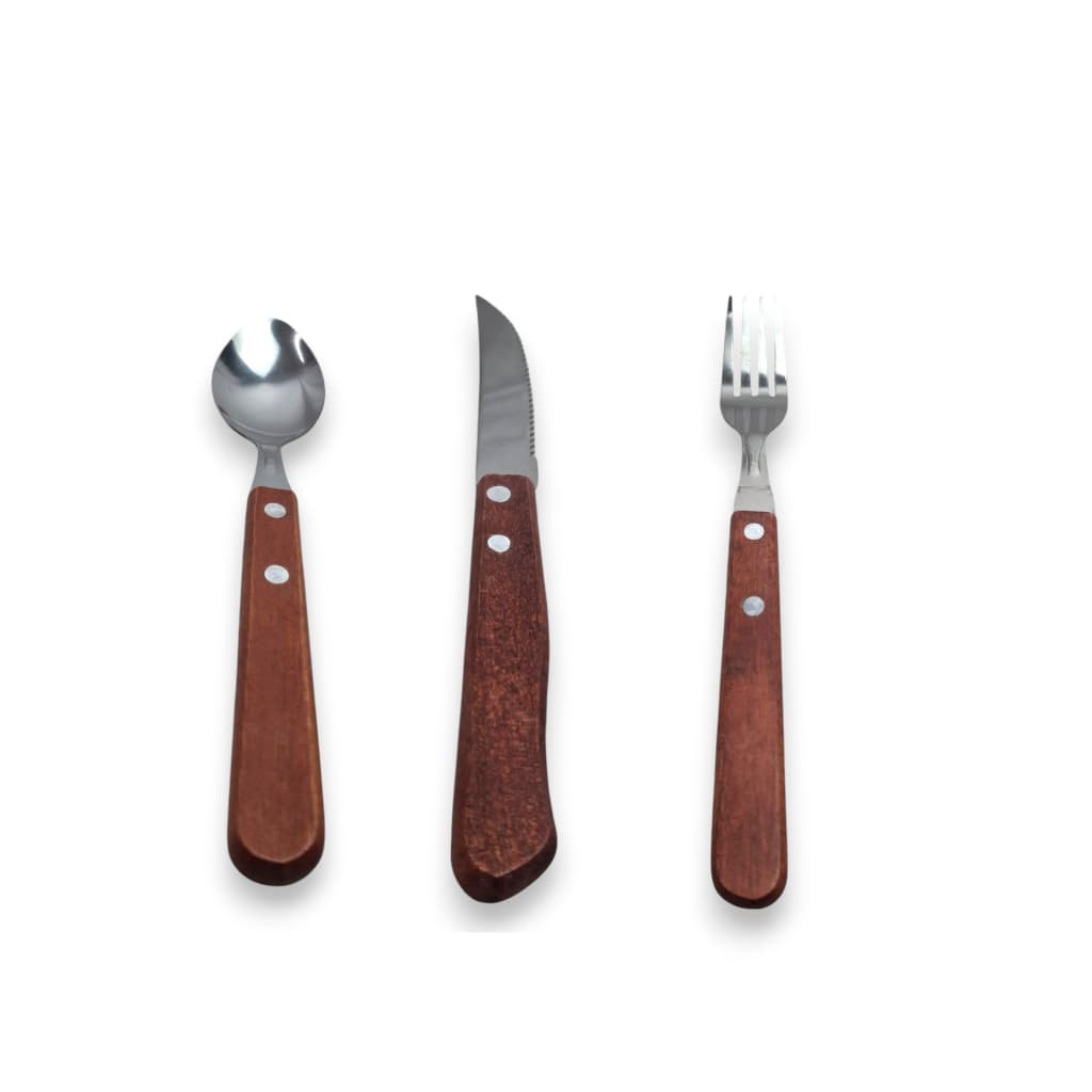 Kit 6 Conjunto jogo de talheres colher garfos e facas