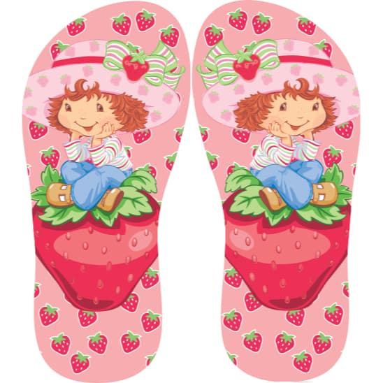 Chinelo Moranguinho adulto e infantil