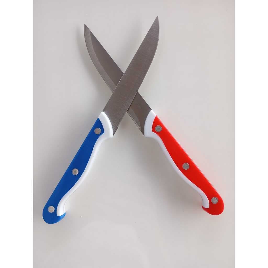 Jogo Faca de Cozinha Legumes Fruta  Lamina Inteiriça Aço Inox 23 cm