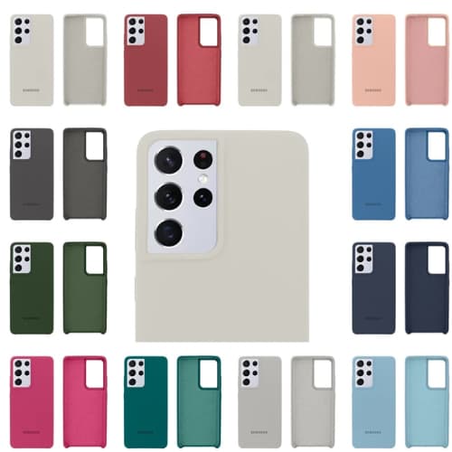 Capinha Aveludada Para Galaxy S21 Ultra 6.8 Silicone com Veludo no Interior