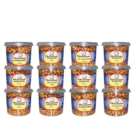 KIT 12 Potes Biscoito Petiscos Salgados Mineiro - 300g
