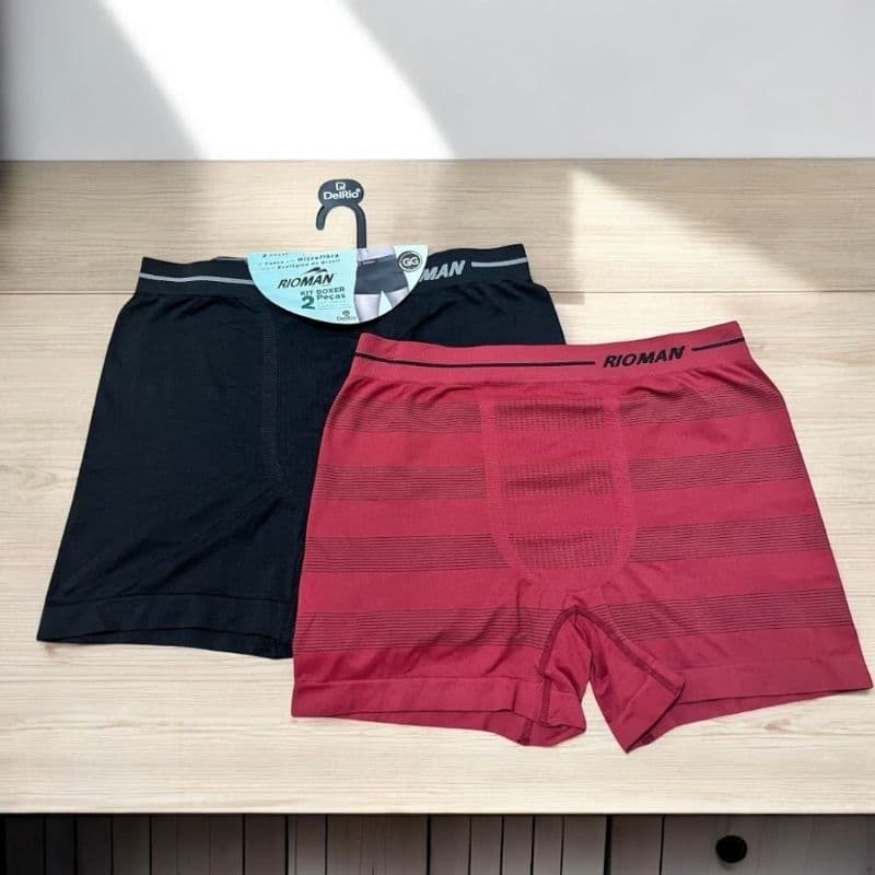 Kit Cueca Boxer Masculina Com 2 Peças - Delrio-RIO MAN