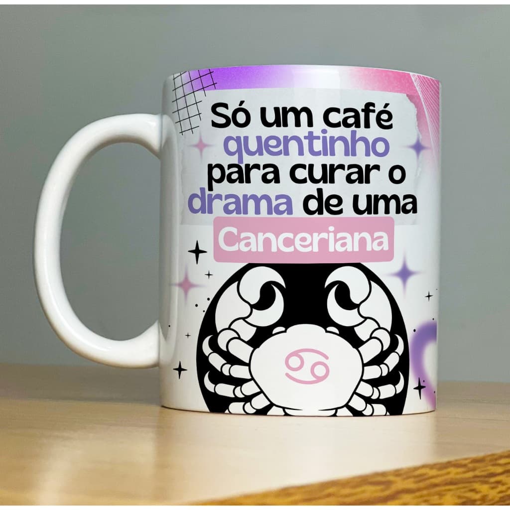 Caneca Símbolo Signos Personalizada - Aries, Leão, Peixes, Touro, Libra, Todos.