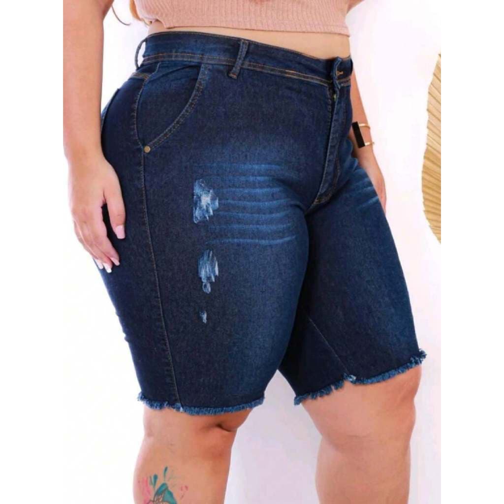 Bermuda Plus Size  com Lycra
