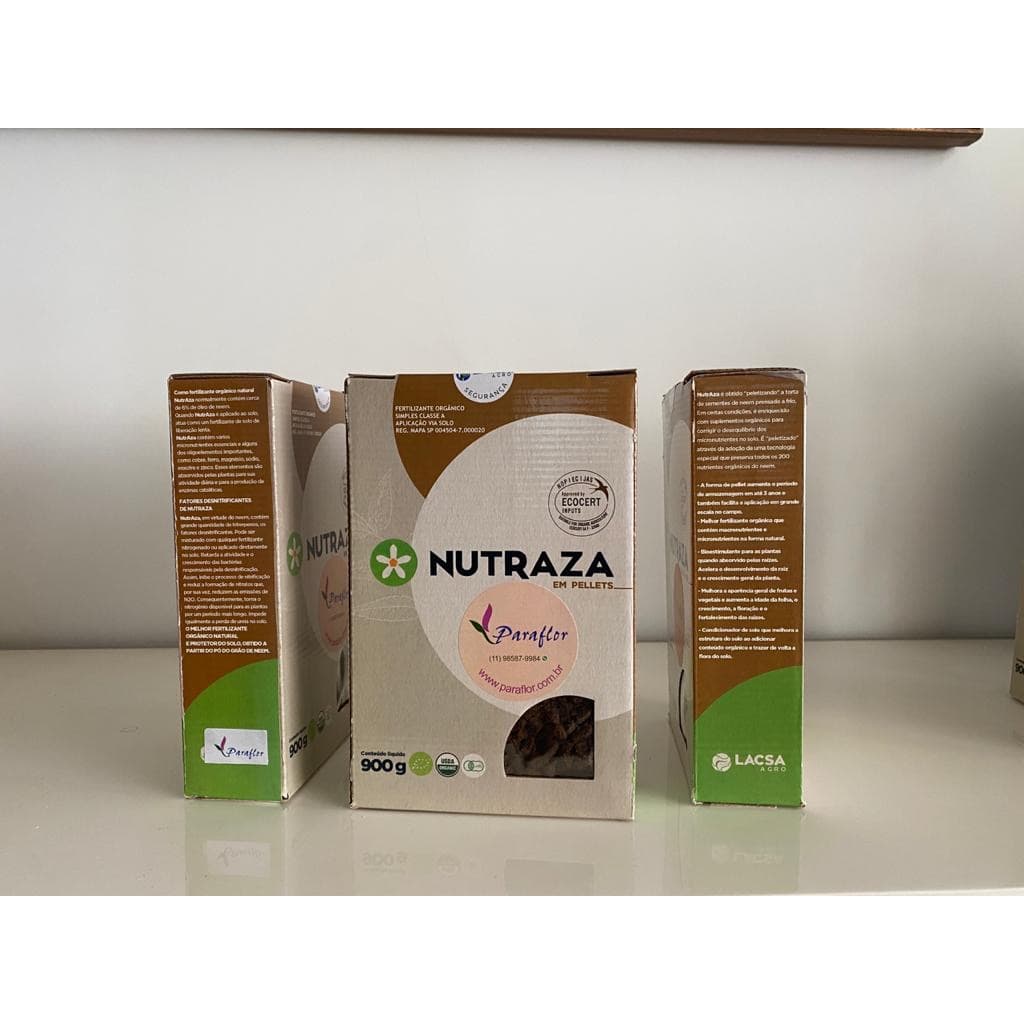 Adubo para plantas, Nutraza, Fertilizante orgânico classe A da Torta do Neem - 900 g
