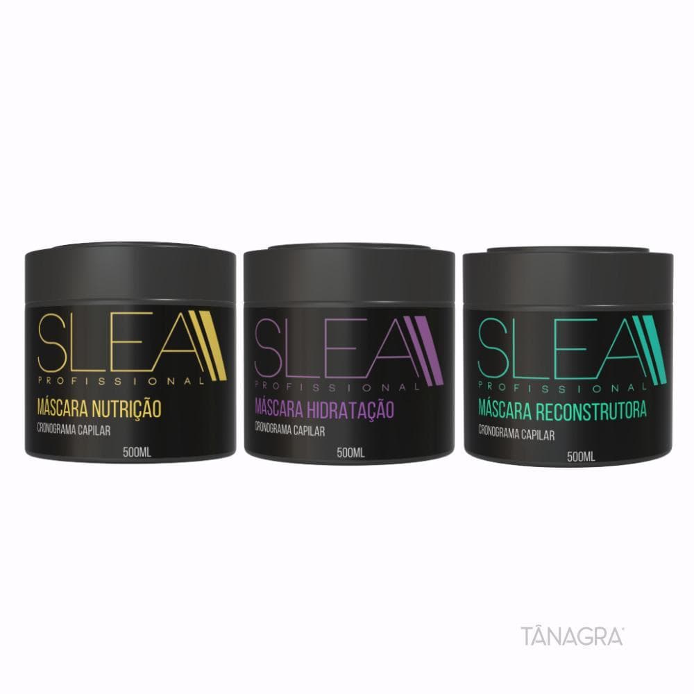Kit Cronograma Capilar SLEA Tânagra 3 Máscaras 500ml