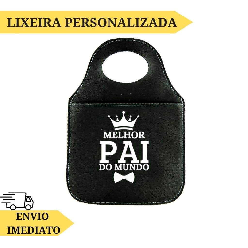 Lixeira Porta Lixo Automotivo Personalizada Carro Universal