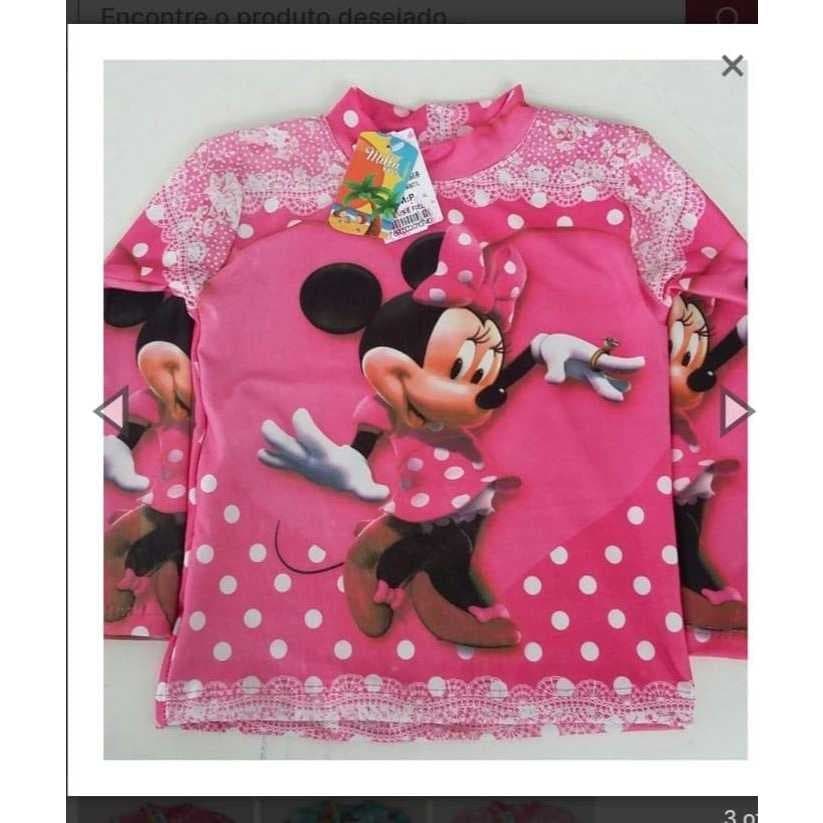 blusa bello stilo proteção uv feminina infantil personagens