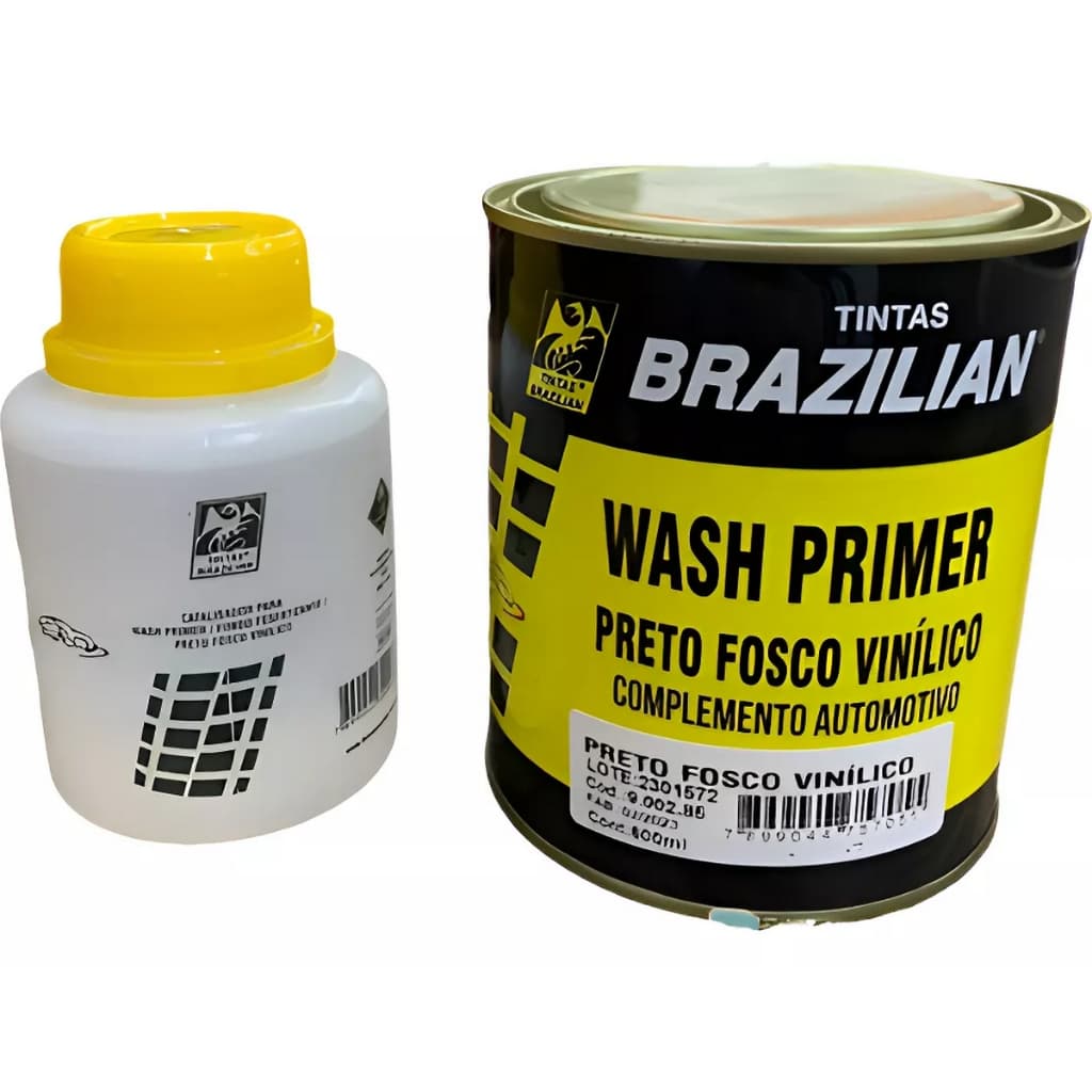 Tinta Preto Fosco Vinilico 900ml C/ Catalisador Brazilian