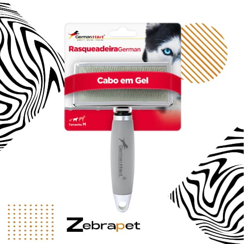 Germanhart - Rasqueadeira Cabo Gel p/ Cães e Gatos
