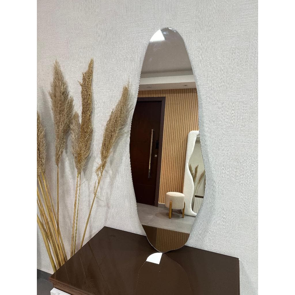 Espelho Orgânico 115cm x 40cm Pinterest Slim Polido Lapidado Promoção Quarto Sala Banheiro Salão