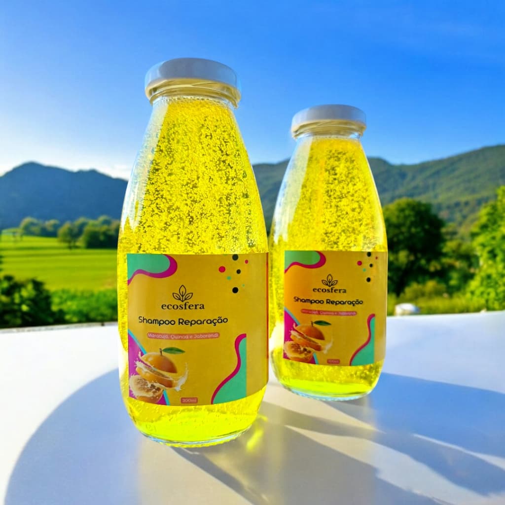 Shampoo Reparação Maracujá, Quinoa e Jaborandi - Sem Sal - Vegano, 300ML