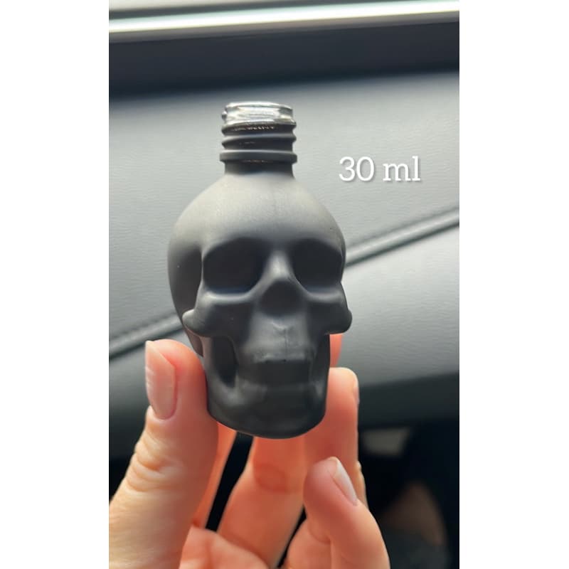 Frasco caveira vidro - 30 ml