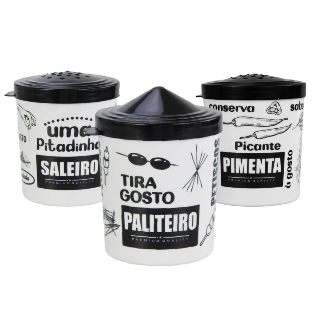 Porta Condimento Organizador Tempero Plástico 200Ml Cozinha e Rancho